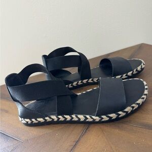 Sorel Ella II Black Strappy Sandals